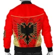Albania Men Bomber Jacket Circle Stripes Flag Version K13