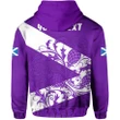 (Custom Personalised) Scotland Rugby Hoodie Purple Thistle Of Scottish K13