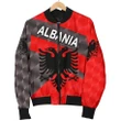 Albania Women Bomber Jacket Sporty Style K8