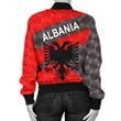 Albania Women Bomber Jacket Sporty Style K8