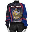 Australia Bomber Jacket - Australia Coat of Arms Jacket Aussie Spirit - Women