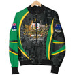 Australia Bomber Jacket - Australia Coat of Arms Jacket Aussie Spirit (Green) - Men