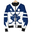 Canada Hockey Maple Leaf Champion Women Bomber Jacket K4