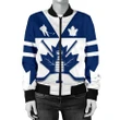 Canada Hockey Maple Leaf Champion Women Bomber Jacket K4