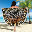 Celtic Wicca Beach Blanket - Celtic Knot Pentagram Wicca - BN21