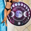 Celtic Wicca Beach Blanket - Triple moon phases wicca beach blanket - BN21
