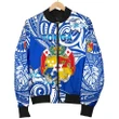 Mate Ma'a Tonga Rugby Women's Bomber Jacket Polynesian Unique Vibes Blue A7
