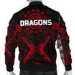 (Custom Personalised) Dragons Men's Bomber Jacket St. George Aboriginal A7