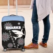 Cronulla Luggage Covers Sharks Simple Indigenous - Black A7