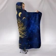 Celtic Wicca Hooded Blanket - Moon Phases & Tree Of Life - BN22