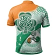 Ireland Celtic Polo Shirts - Ireland Shamrock With Celtic Patterns - BN23