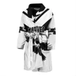 Western Suburbs Magpies Men's Bath Robe Original Style - White A7