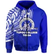 (Custom Personalised)Tonga Tupou College Toloa Zip-Hoodie Half Polynesian Style A7