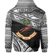 (Custom Personalised) Rewa Rugby Union Fiji Zip Hoodie Special Version - Black A7