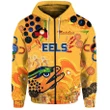 (Custom Personalised) Parramatta Zip Hoodie Eels Indigenous Naidoc Heal Country! Heal Our Nation - Gold, Custom Text And Number A7