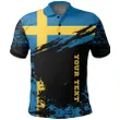 Sweden Polo Shirt Customized K5