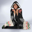 Brittany Celtic ChristmasHooded Blanket - Stoat Ermine Ugly Christmas Stye - BN22