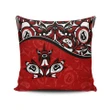 Canada Day Pillow Case - Haida Maple Leaf Style Tattoo Red