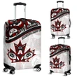Canada Day  Luggage Covers - Haida Maple Leaf Style Tattoo White