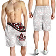Canada Day All Over Print Men's Shorts - Haida Maple Leaf Style Tattoo White A02