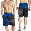 Samoa Polynesian Shorts (Men) - Blue Turtle - BN1518