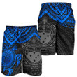 Samoa Polynesian Shorts (Men) - Blue Turtle