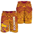Brisbane Broncos All Over Print Men's Shorts Tribal Style A7