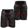 Vikings All Over Print Men's Shorts - Odin's Ravens Tattoo Style Blood A27