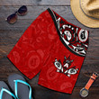 Canada Day All Over Print Men's Shorts - Haida Maple Leaf Style Tattoo Red A02