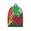 Celtic Wales Backpack , Cymru Dragon and Daffodils