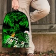 Kanaka Maoli (Hawaiian) Backpack, Polynesian Pineapple Banana Leaves Turtle Tattoo Green A02