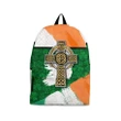 Celtic All Over Print Backpack , Irish Shamrock With Celtic Cross
