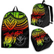 Hawaii Polynesian Backpack , Kanaka Maoli Reggae Turtle Hibiscus