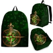 Ireland Backpack, Celtic Irish Compass & Shamrock