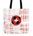 Red/White Switzerland Soccer Tote Handbag