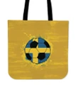 Gold Bg Sweden Soccer Tote Handbag