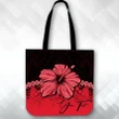 (Custom) Polynesian Tote Bag Hibiscus Personal Signature Red