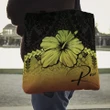 (Custom) Polynesian Tote Bag Hibiscus Personal Signature Reggae A02