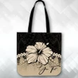 (Custom) Polynesian Tote Bag Hibiscus Personal Signature