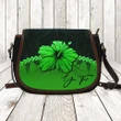 (Custom) Polynesian Saddle Bag Hibiscus Personal Signature Green