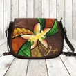(Custom) Saddle Bag Polynesian Plumeria Personal Signature A24