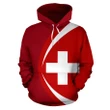 Switzerland Flag Hoodie Circle Style