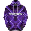 (Custom Personalised) New Zealand Warriors Rugby Hoodie Original Style - Purple, Custom Text And Number A7