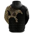 Vikings - The Raven Of Odin Tattoo Hoodie Gold A7