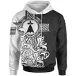 Brittany Celtic Hoodie Bretagne Stoat Ermine With Celtic Cross