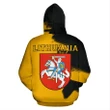 Lithuania Coat Of Arms Unique Hoodie - Scratch Style V.2 - J5