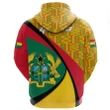 Ghana Hoodie Pullover, Ghana Coat Of Arms Pattern A10