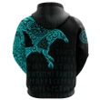 Vikings - The Raven Of Odin Tattoo Hoodie Blue A7