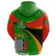 1sttheworld Zambia Hoodie, Zambia Round Coat Of Arms Lion A10