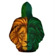 Afirca King Of The Animal Lion Hoodie - J5 - Green